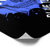 Blue Team Skull-Poster Poster (Hoek)