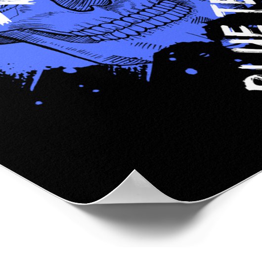 Blue Team Skull-Poster Poster (Hoek)