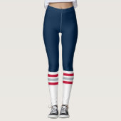 Blue Team Tube Sock Leggings (Voorkant)