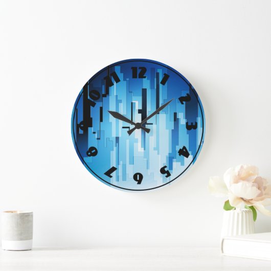 Blue Tech Art-klok Grote Klok (Huis)