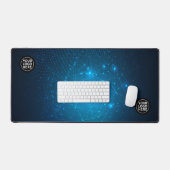Blue Tech Professional Desk Mat Muismat (Keyboard & Muis)