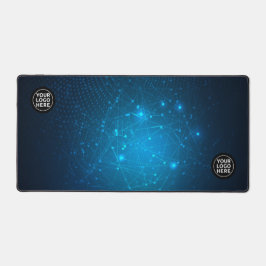 Blue Tech Professional Desk Mat Muismat
