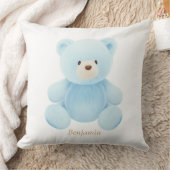 Blue Teddy Bear Baby shower Gift Kussen (Deken)
