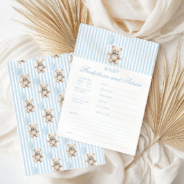 Blue Teddy Bear Baby Shower Predictions and Advice