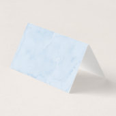 Blue Teddy Bear Balloon Baby shower Plaatskaarten Kaart (Achterkant)