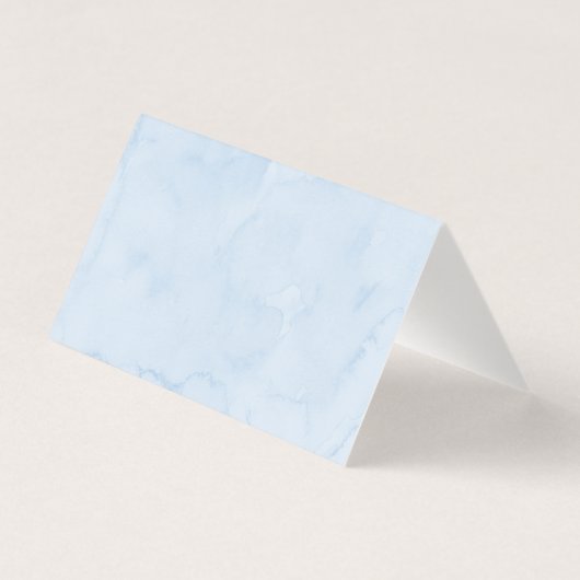 Blue Teddy Bear Balloon Baby shower Plaatskaarten Kaart (Achterkant)