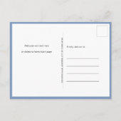 Blue Teddy Bear Balloon Leuk Jongen Baby shower Uitnodiging Briefkaart (Achterkant)