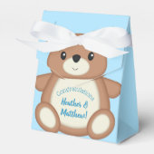 Blue Teddy Bear Bedankdoosjes (Voorkant Zijde)