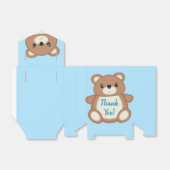 Blue Teddy Bear bedankt Bedankdoosjes (Uitgevouwen)