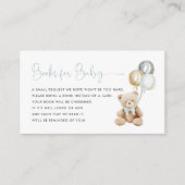 Blue Teddy Bear Books for Baby Kaart (Voorkant)