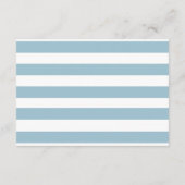 Blue Teddy Bear Boy Baby shower Diaper Raffle Informatiekaartje (Achterkant)