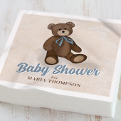  Blue Teddy Bear Custom Baby shower Servet