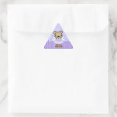 Blue Teddy Bear Fairy Princess Driehoek Stickers (Tas)