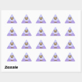 Blue Teddy Bear Fairy Princess Driehoek Stickers (Vel)