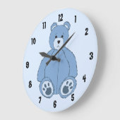 Blue Teddy Bear Grote Klok (Hoek)