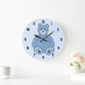 Blue Teddy Bear Grote Klok (Huis)
