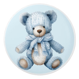 Blue Teddy Bear Keramische Knop