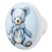 Blue Teddy Bear Keramische Knop (Rechts)