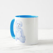Blue Teddy Bear Mok (Voorkant links)