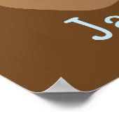 Blue Teddy Bear Poster (Hoek)