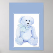Blue Teddy Bear Poster (Voorkant)