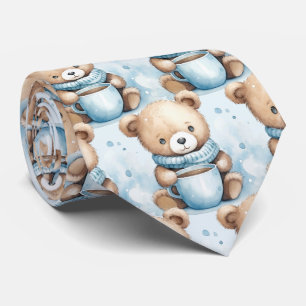 Blue Teddy Bear-Stropdas Stropdas