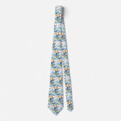 Blue Teddy Bear Surfen Stropdas (Voorkant)