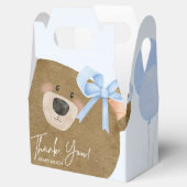 Blue Teddy We kunnen Barly Boy Baby shower wachten Bedankdoosjes (Geopend)