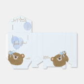 Blue Teddy We kunnen Barly Boy Baby shower wachten Bedankdoosjes (Uitgevouwen)