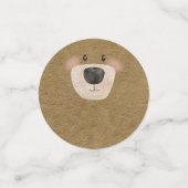 Blue Teddy We kunnen Barly Boy Baby shower wachten Confetti (Kleine voorkant)