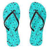 BLUE teenslipper floreel zomerpatroon Teenslippers (Voetbed)