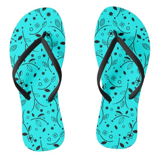 BLUE teenslipper floreel zomerpatroon Teenslippers (Voetbed)