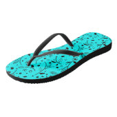 BLUE teenslipper floreel zomerpatroon Teenslippers (Schuin)