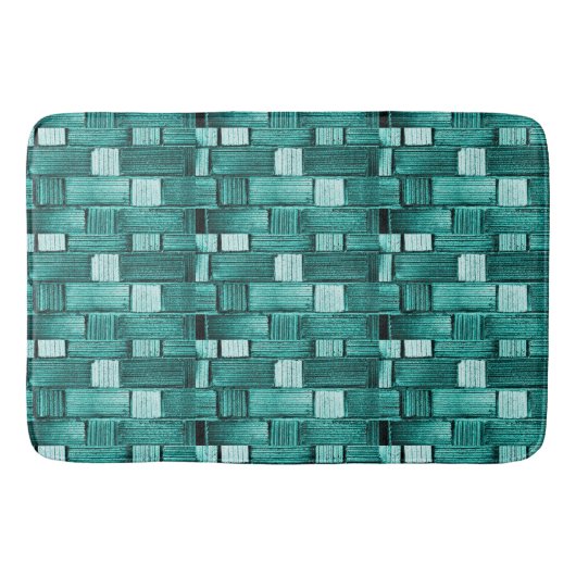 Blue Tegel Bathmat Badmat (Voorkant)