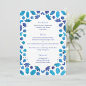 Blue Tegel Coastal Wedding Menu (Staand voorkant)
