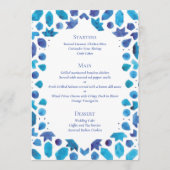 Blue Tegel Coastal Wedding Menu (Voorkant)