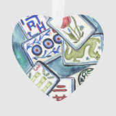 Blue tegel heart ornament (achterkant)