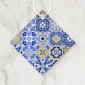 Blue Tegel Lemons Script Bedankt Vrijgezellenfeest Bedankjes Labels (Achterkant)