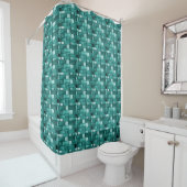 Blue Tegel Shower Curtain Douchegordijn (In situ)