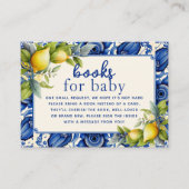 Blue Tegel Yellow Lemons Boeken voor Baby Informatiekaartje (Voorkant)