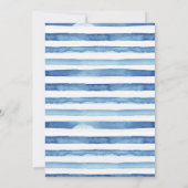 Blue Tegels Lemon Baby shower Invitation Kaart (Achterkant)