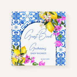 Blue Tegels Lemons Bougainvillea gastenboek Notitieboek
