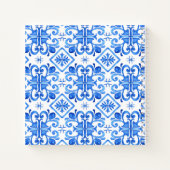 Blue Tegels Lemons Bougainvillea gastenboek Notitieboek (Achterkant)