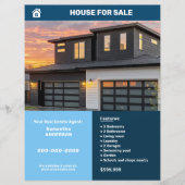 Blue Tegels - Te koop Vastgoed Flyer (Voorkant)