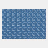 Blue Tennis Court Preppy Modern Tennis Player Inpakpapier Vel (Voorkant 3)