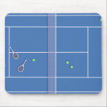 Blue Tennis Court Preppy Modern Tennis Player Muismat<br><div class="desc">Speciaal tennisjuryontwerp in Blue met klassieke, chic, preppy & elegant tennisrackets en groene tennisballen. Eenvoudig, minimalistisch cadeau voor je tenniscoach of tennisteam. Speciaal cadeau voor een tennisspeler. Blauwe tennisrechter illustratie. Trendy tennisspelers thuis decor. Trendy moderne tennisspelersgiften. Cool retro modern cadeau voor je schooltenniscoach of schooltennisteam! Tennis trouwideeën. Tennis cadeau voor...</div>