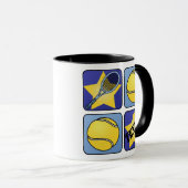 Blue Tennis Mok (Voorkant rechts)