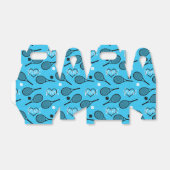 Blue Tennis Party 2, tennispatroon Bedankdoosjes (Uitgevouwen)