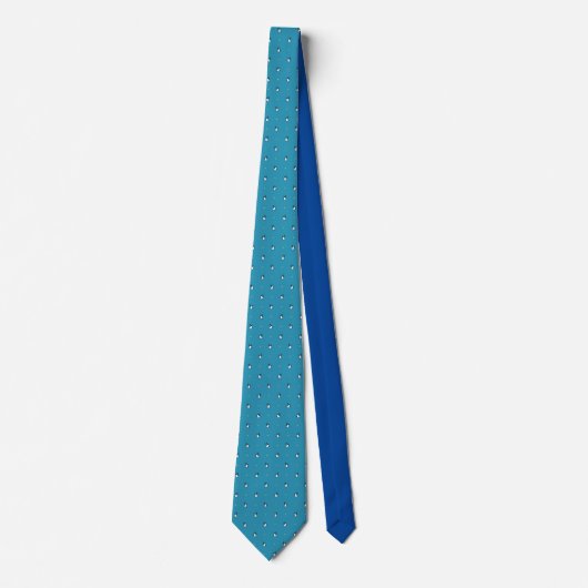 Blue tennis penguin tie stropdas (Voorkant)