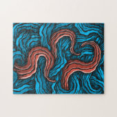 Blue Tentacles Legpuzzel (Horizontaal)